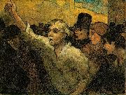 Honore  Daumier Two Uprising Spain oil painting artist